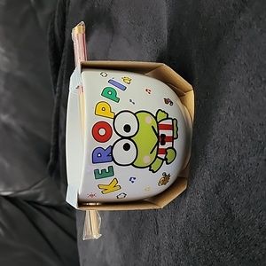 Sanrio/Keroppi Ceramic Bowl/Chopsticks